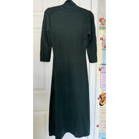 Peruvian Connection Alpaca Dress Women’s Small Dark Green 3/4 Sleeves Midi - Picture 13 of 13